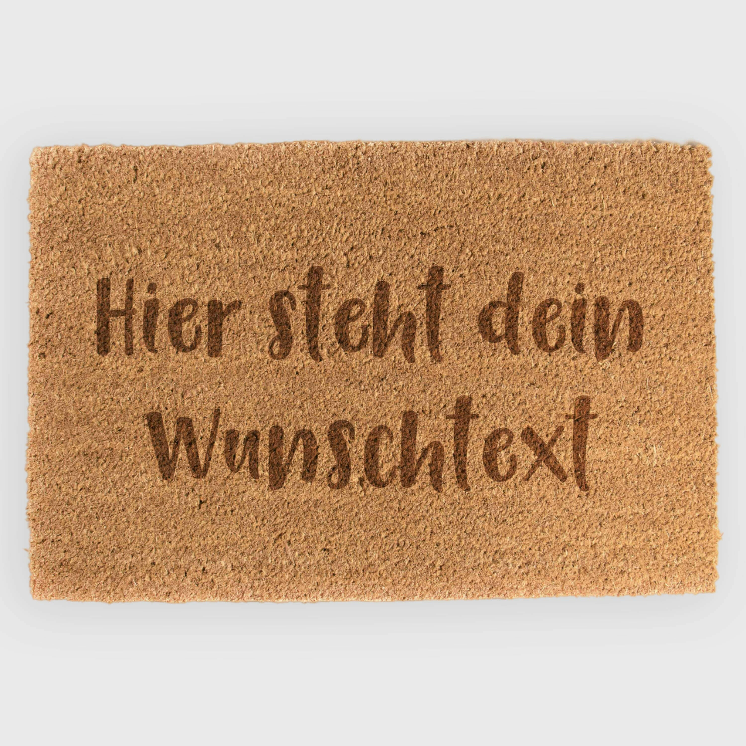Fußmatte Personalisiert mit Namen - Wuschtext & Wunschname - ca