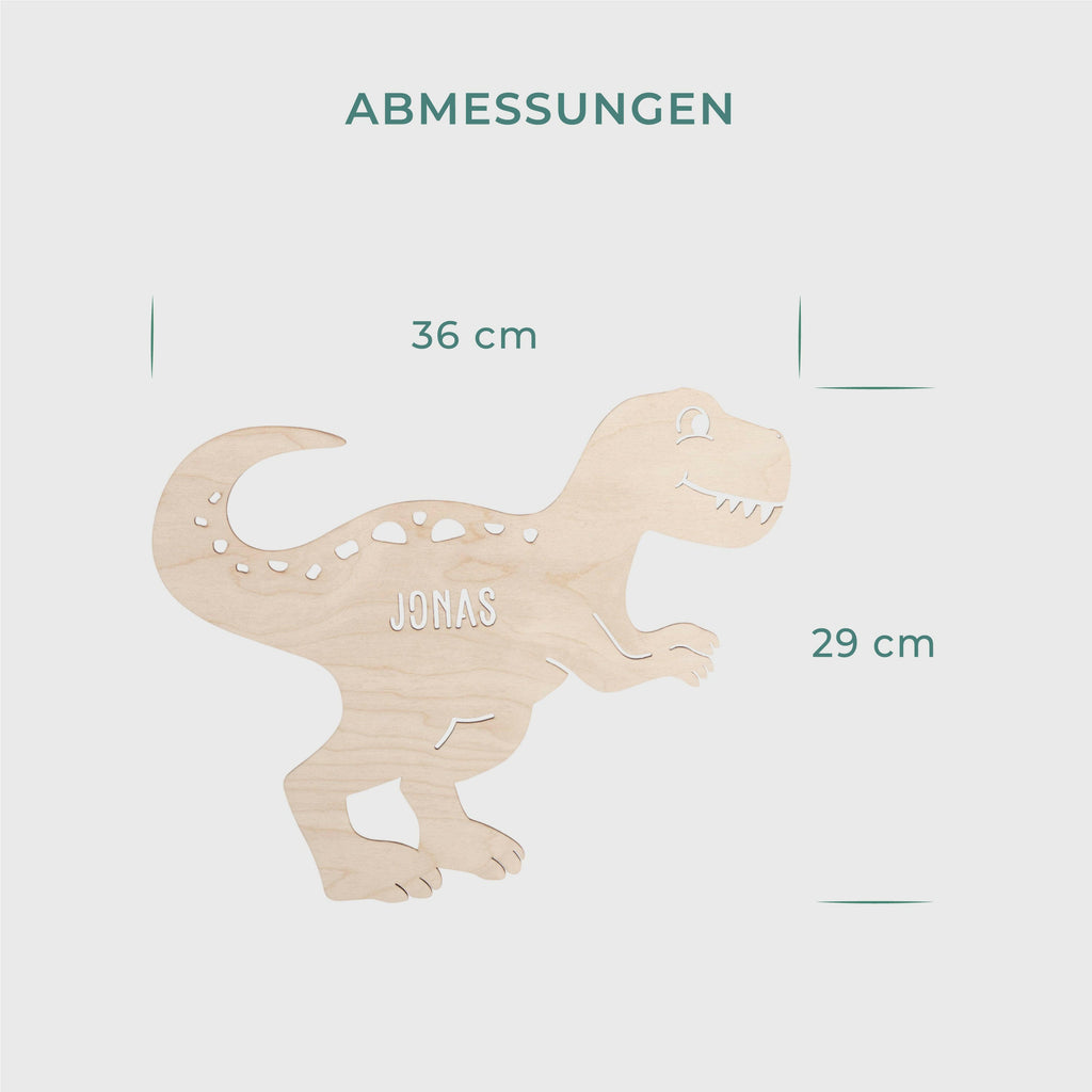 Schlummerlicht Baby mit Namen - Kinder Nachtlicht Personalisiert - Dino T-Rex - Image 3