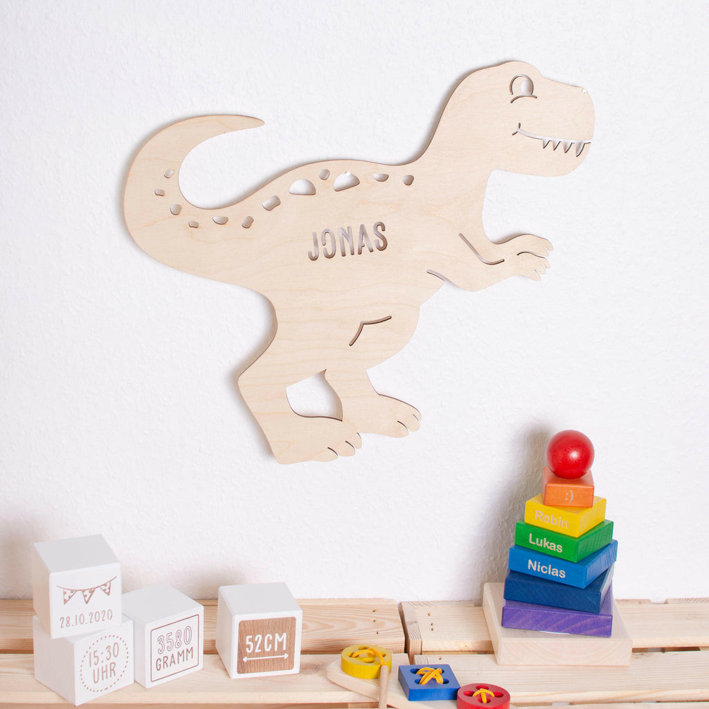 Schlummerlicht Baby mit Namen - Kinder Nachtlicht Personalisiert - Dino T-Rex - Image 5