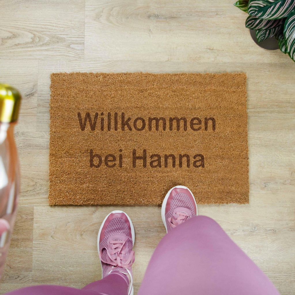 Fußmatte Personalisiert mit Namen - Wuschtext & Wunschname - ca. 60 x 40 cm, rutschfest & waschbar - Image 6