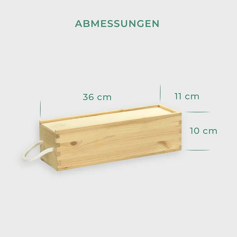 Weinbox aus Holz für eine Flasche - Fünf Sterne Motiv - Image 5