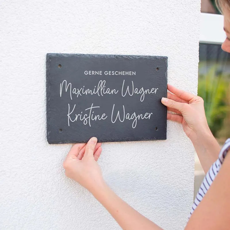 Türschild Personalisiert - Druck mit Name & Familie - Hausschild Niers - Image 2