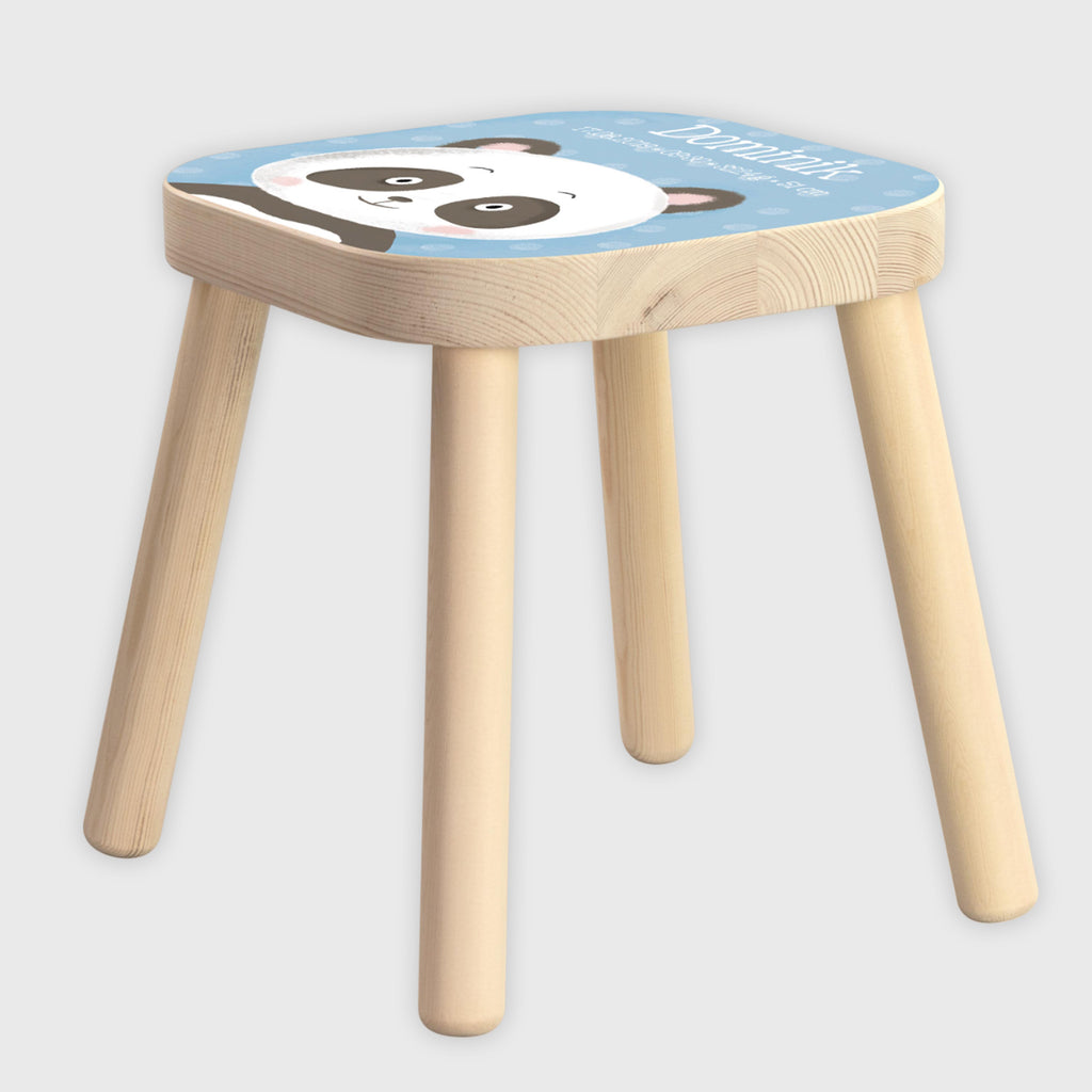 Kinderhocker Personalisiert mit Namen - Panda Motiv - Image 5