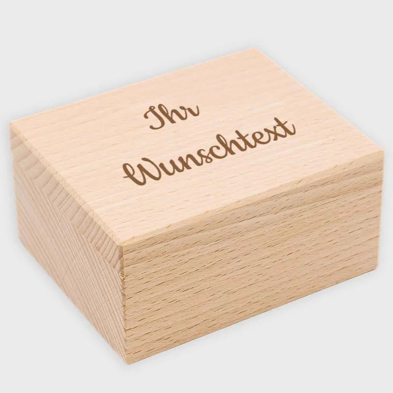 Schmuckkästchen Personalisiert aus Holz - Wunschtext - Image 1