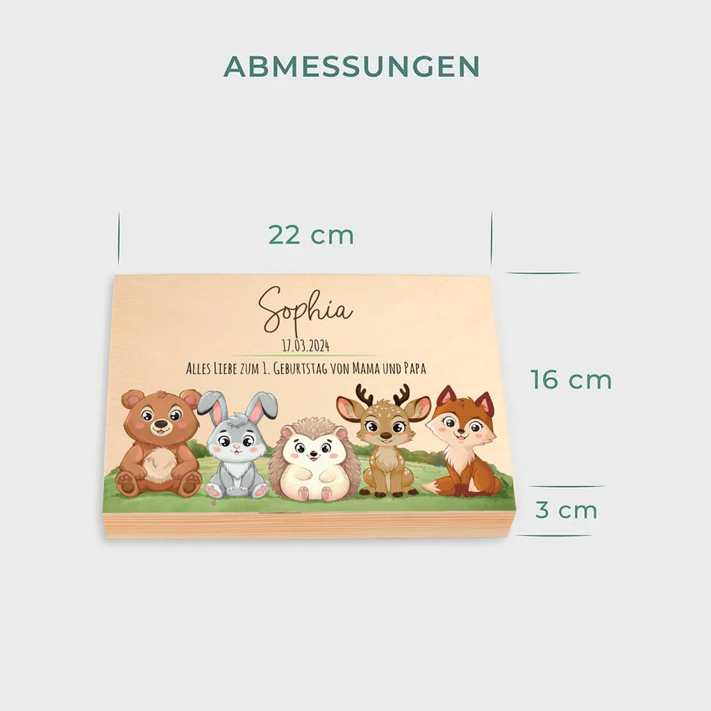 Kinderbesteck personalisiert mit Namen - Besteckset Waldtiere Motiv - Image 5
