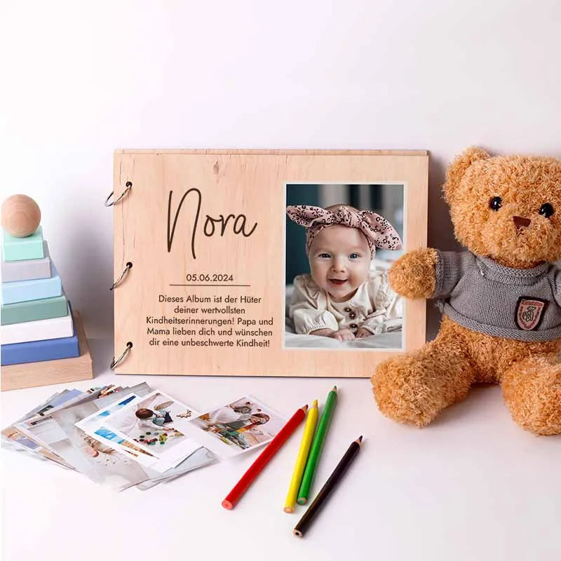 Fotoalbum Baby mit Foto und Namen - Farbfoto - Image 2