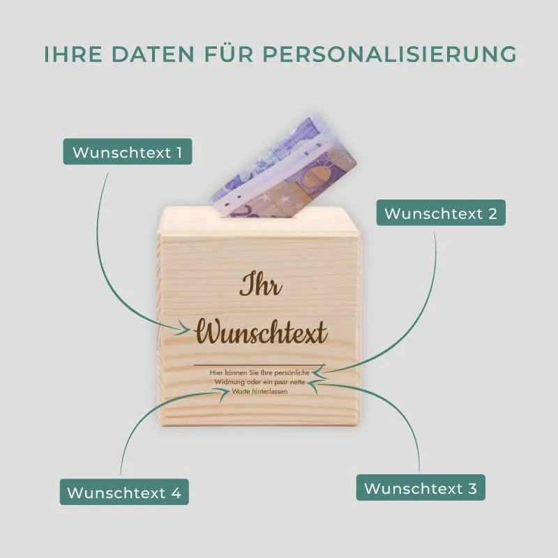 Personalisierte Spardose - Wunschtext - Image 3