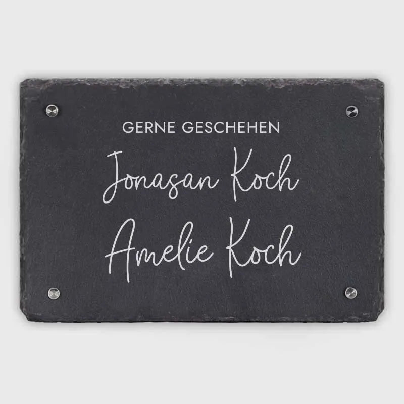 Türschild Personalisiert - Druck mit Name & Familie - Hausschild Niers - Image 1