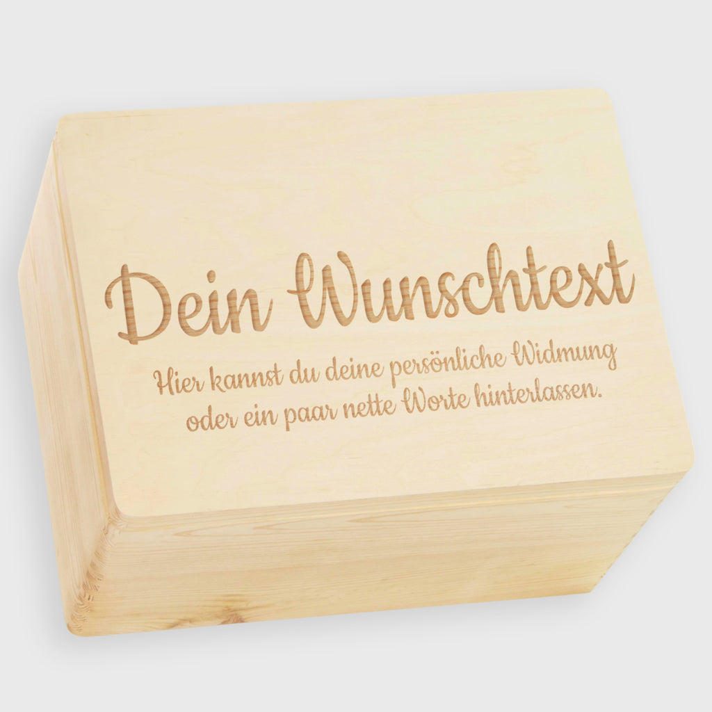 Erinnerungsbox Personalisiert mit Wunschtext Gravur - Geschenkkiste & Holzbox - Natur - Image 17