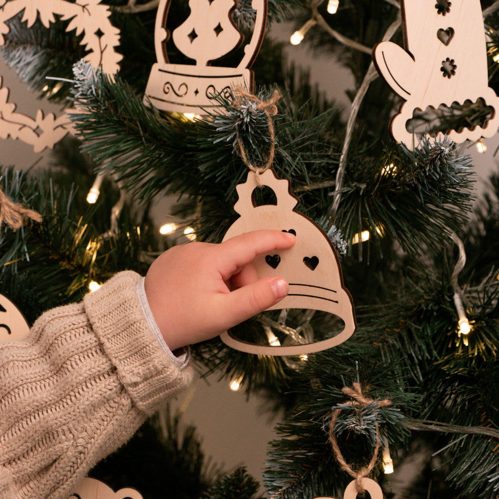 Weihnachtsbaumschmuck-Set aus Holz - Image 8